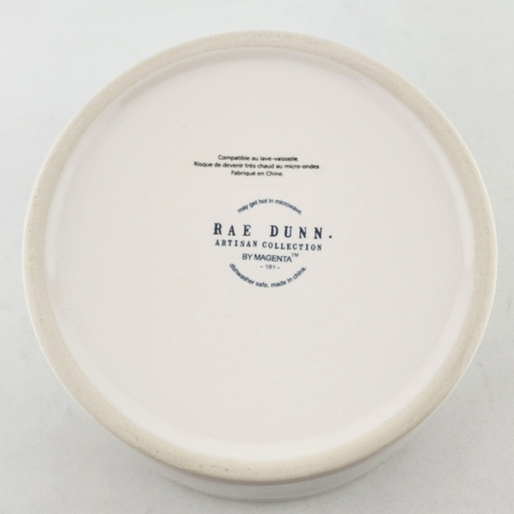 Rae Dunn Matching SANTA PAWS Marching Mug & Dog Bowl Set Large Letters White Red - Picture 10 of 15